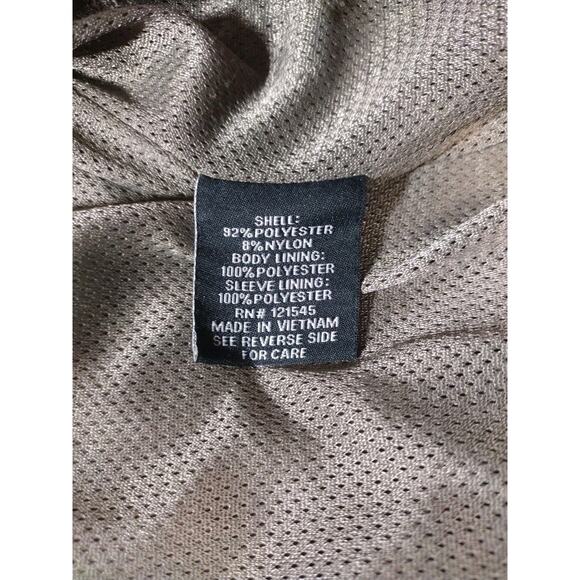 London Fog Mens Jacket Full Zip Long Sleeves Light Gray Inside Pockets Size M - Picture 9 of 15